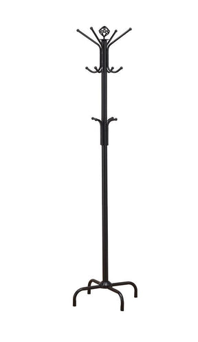 Collier 12-hook Coat Rack Black Collier 12-hook Coat Rack Black Half Price Furniture