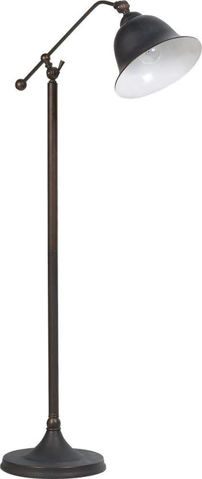 Eduardo Bell Shade Floor Lamp Dark Bronze Half Price Furniture