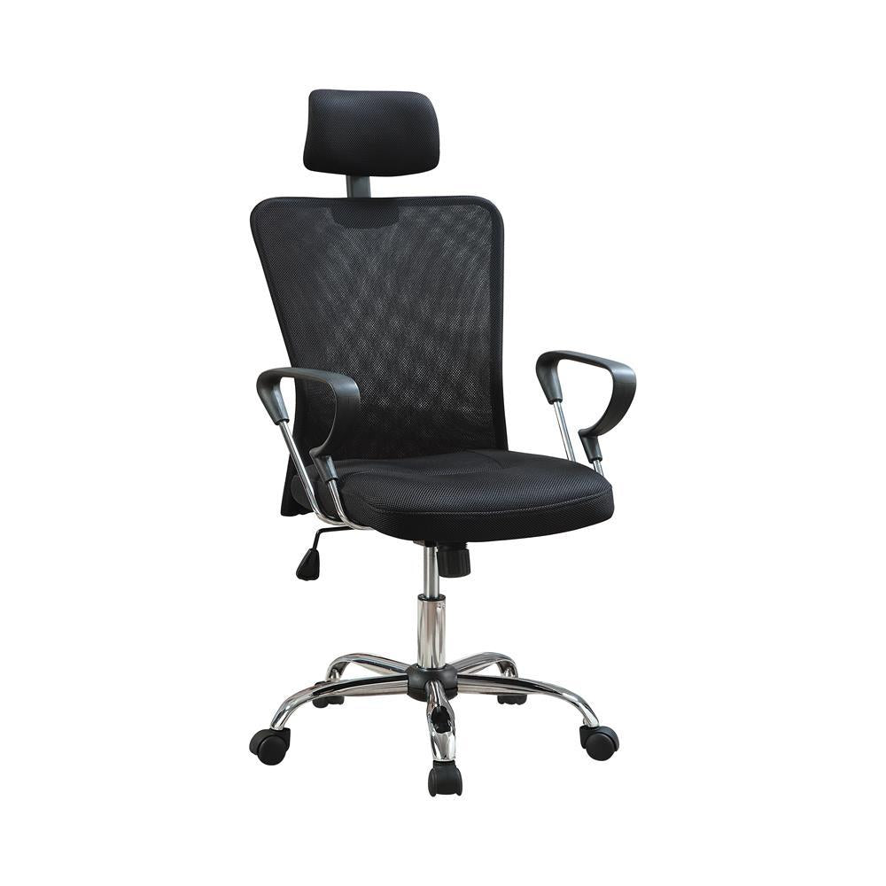Stark Mesh Back Office Chair Black and Chrome - Half Price Furniture