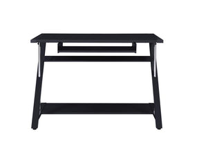 Mallet Computer Desk with Bottom Shelf Black Half Price Furniture