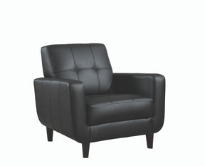 Aaron Padded Seat Accent Chair Black - Accent Chair - Half Price Furniture
