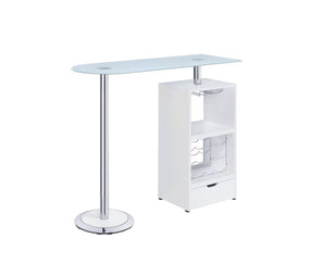 G120452 Contemporary White Bar Table G120452 Contemporary White Bar Table Half Price Furniture