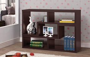 Velma Convertible TV Console and Bookcase Cappuccino  Half Price Furniture