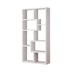 Theo 10-shelf Bookcase White - Bookcase - Half Price Furniture