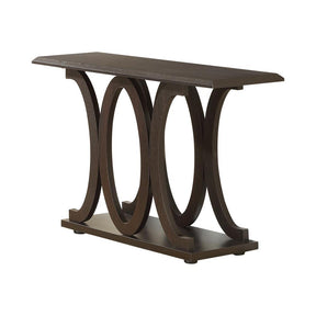 Shelly C-shaped Base Sofa Table Cappuccino - Sofa Table - Half Price Furniture