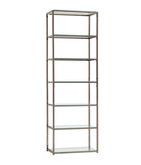 Kate 6-shelf Bookcase Black Nickel Kate 6-shelf Bookcase Black Nickel Half Price Furniture