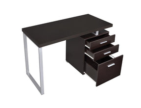 Brennan 3-drawer Office Desk Cappuccino Half Price Furniture