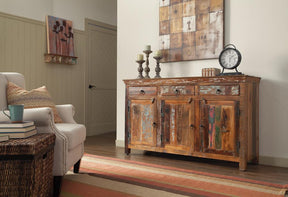 Harper 4-drawer Accent Cabinet Reclaimed Wood - Accent Cabinet - Half Price Furniture