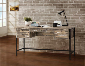 Kemper 4-drawer Writing Desk Salvaged Cabin - Desk - Half Price Furniture