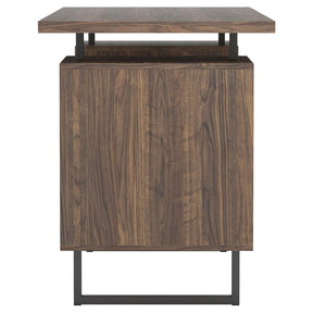 Lawtey Floating Top Office Desk Weathered Grey Half Price Furniture