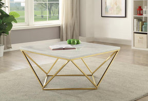 Elana Rectangle 2-shelf Coffee Table Glossy White Elana Rectangle 2-shelf Coffee Table Glossy White Half Price Furniture