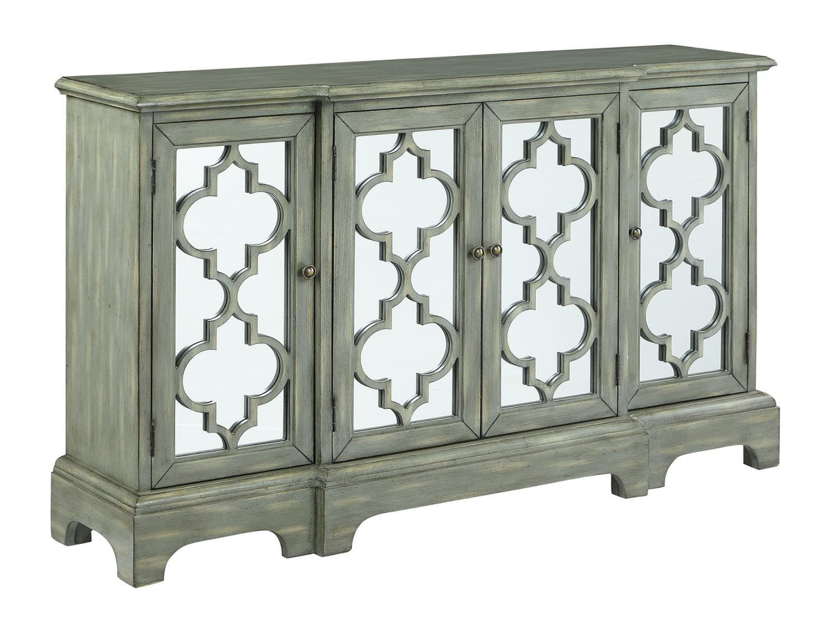 Erigeron 4-door Accent Cabinet Grey Erigeron 4-door Accent Cabinet Grey Half Price Furniture