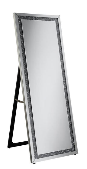 Giddish Cheval Floor Mirror Silver  Half Price Furniture