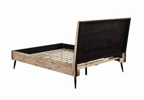 Marlow Queen Platform Bed Rough Sawn Multi - Bed - Half Price Furniture