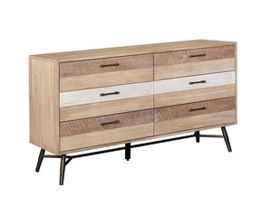 Marlow 6-drawer Dresser Rough Sawn Multi - Dresser - Half Price Furniture