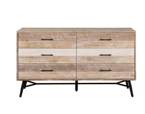 Marlow 6-drawer Dresser Rough Sawn Multi - Dresser - Half Price Furniture
