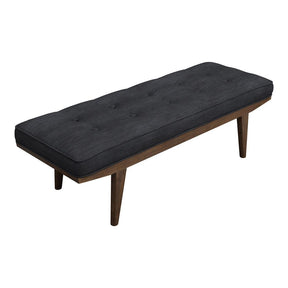 Wilson Upholstered Tufted Bench Taupe and Natural Half Price Furniture