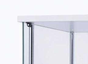 Bellatrix Rectangular 4-shelf Curio Cabinet White and Clear Half Price Furniture