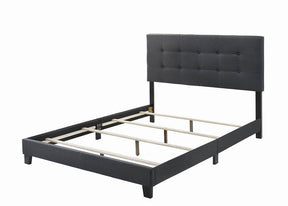 Mapes Upholstered Tufted Full Bed Charcoal - Bed - Half Price Furniture