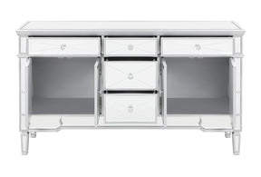 Duchess 5-drawer Accent Cabinet Silver - Accent Cabinet - Half Price Furniture