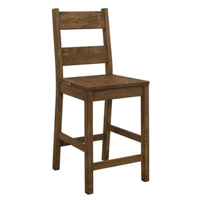 Coleman Counter Height Stools Rustic Golden Brown (Set of 2) Half Price Furniture