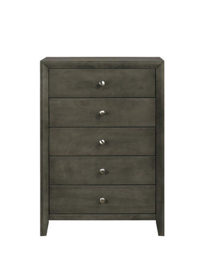 Serenity 5-drawer Chest Mod Grey - Chest - Half Price Furniture