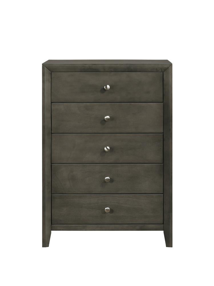 Serenity 5-drawer Chest Mod Grey Serenity 5-drawer Chest Mod Grey Half Price Furniture