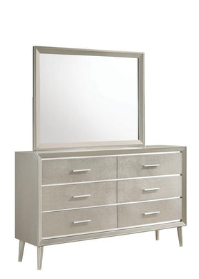 Ramon 6-drawer Dresser Metallic Sterling Half Price Furniture