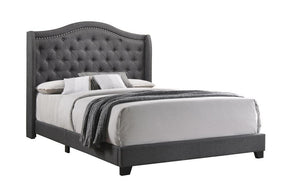 Sonoma Camel Back Eastern King Bed Grey - Bed - Half Price Furniture