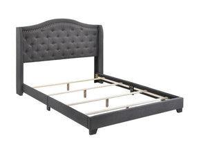Sonoma Camel Back Eastern King Bed Grey - Bed - Half Price Furniture