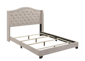 Sonoma Camel Back Queen Bed Beige Half Price Furniture