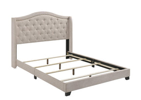 Sonoma Camel Back Full Bed Beige - Bed - Half Price Furniture