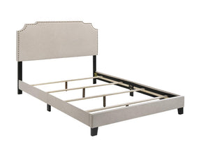 Tamarac Upholstered Nailhead Full Bed Beige - Bed - Half Price Furniture