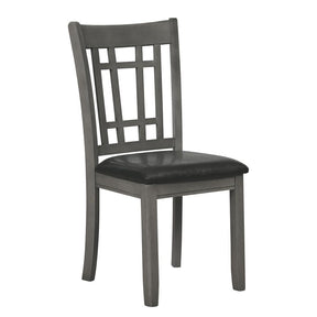 Lavon Padded Dining Side Chairs Medium Grey and Black (Set of 2) - Dining Chair - Half Price Furniture
