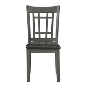 Lavon Padded Dining Side Chairs Medium Grey and Black (Set of 2) - Half Price Furniture