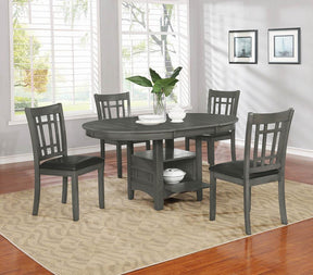 Lavon Dining Table with Storage Medium Grey Lavon Dining Table with Storage Medium Grey Half Price Furniture