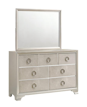 Salford 7-drawer Dresser Metallic Sterling - Dresser - Half Price Furniture