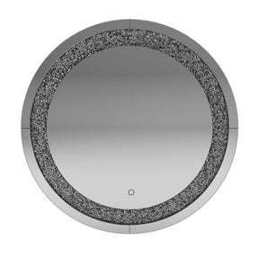 Landar Round Wall Mirror Silver - Mirror - Half Price Furniture
