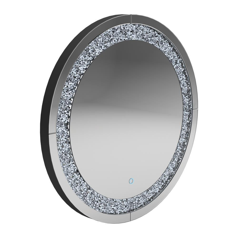 Landar Round Wall Mirror Silver - Half Price Furniture