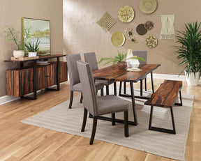 Hubbard Upholstered Side Chairs Charcoal (Set of 2) - Dining Chair - Half Price Furniture