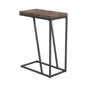 Sergio Chevron Rectangular Accent Table Tobacco - End Table - Half Price Furniture