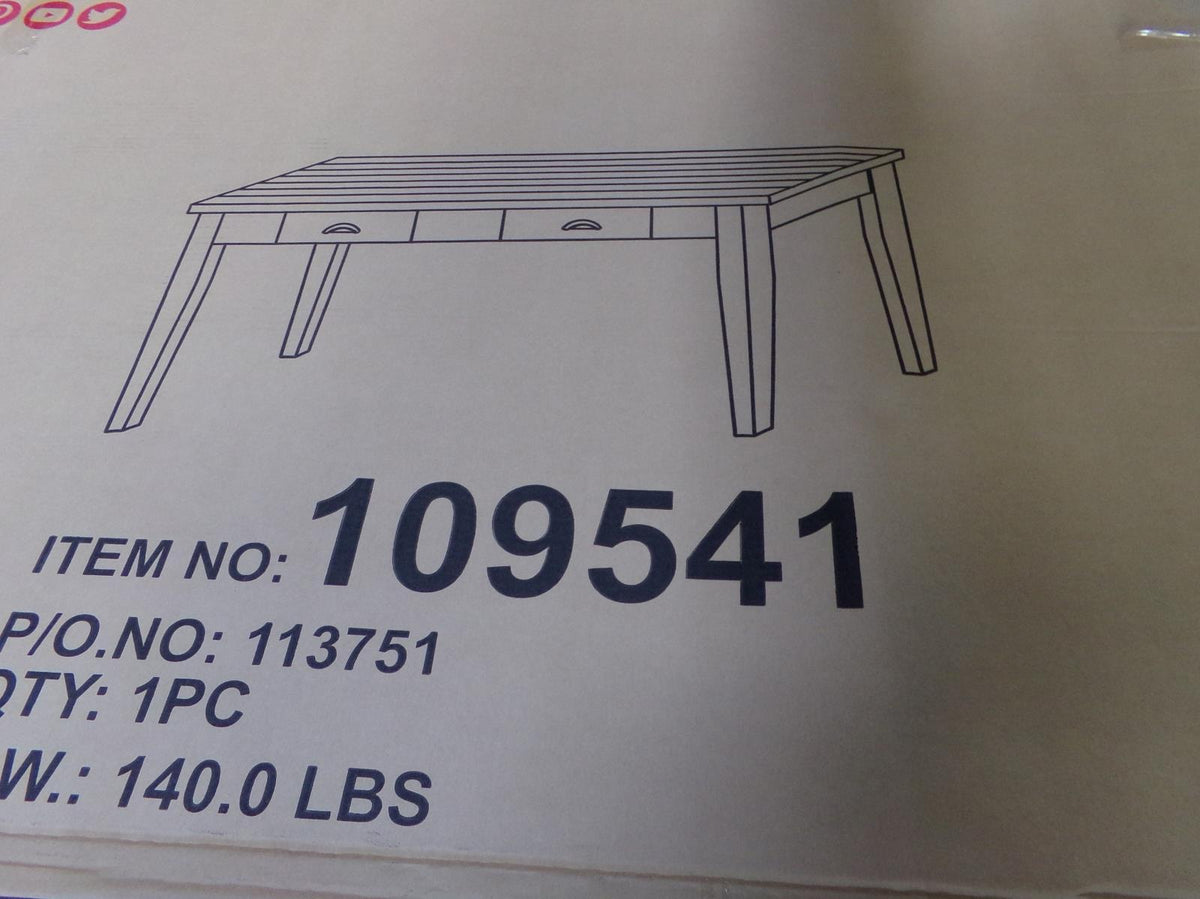 Kingman 4-drawer Dining Table Espresso and White - Dining Table - Half Price Furniture