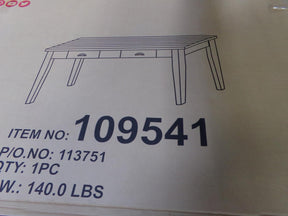 Kingman 4-drawer Dining Table Espresso and White - Dining Table - Half Price Furniture