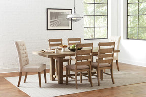 Douglas Tufted Back Dining Chairs Vineyard Oak (Set of 2) Half Price Furniture