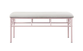 Massi Tufted Upholstered Bench Powder Pink - Bench - Half Price Furniture