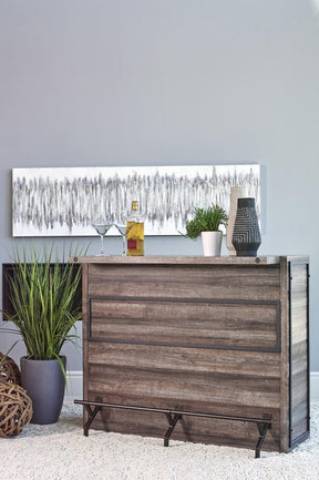 Joe 5-shelf Bar Unit Aged Oak Half Price Furniture