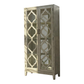 Mckellen 2-door Tall Cabinet Antique White - Accent Cabinet - Half Price Furniture