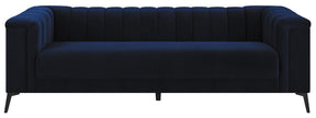 Chalet Tuxedo Arm Sofa Blue - Sofa - Half Price Furniture