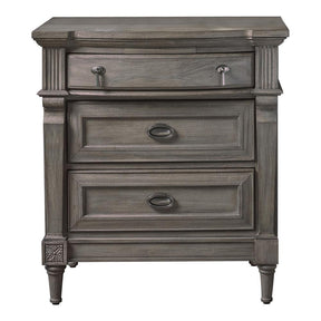 Alderwood 3-drawer Nightstand French Grey - Nightstand - Half Price Furniture