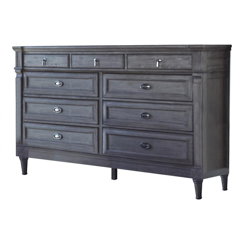 Alderwood 9-drawer Dresser French Grey  Half Price Furniture